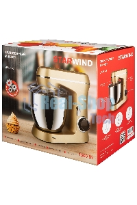 Миксер планетарный Starwind SPM6163 1300Вт золотистый