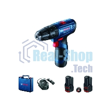 Дрель-шуруповерт Bosch GSB 120 Li, 12 В, 2 Ач, 30 Нм, щеточный