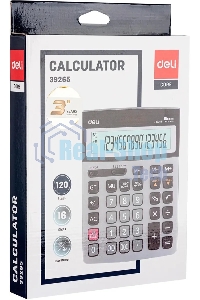 Калькулятор бухгалтерский Deli E39265 серый 16-разр.