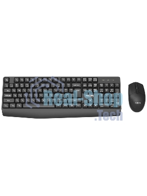 Беспроводной комплект Philips SPT6337, 2.4 GHz 104 клав/3 кнопки, 1600dpi, русская заводская раскладка, черный