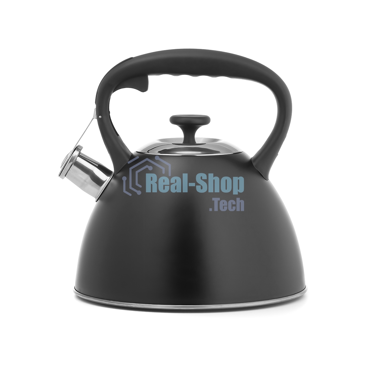 Чайник для плиты Lara LR00-74 3 л, нержавеющая сталь, черный матовый