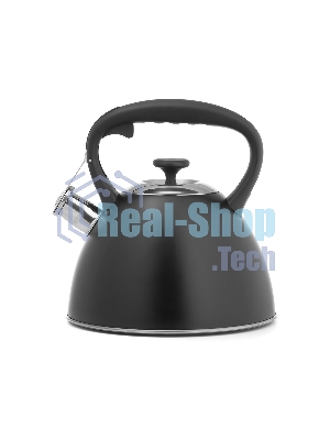 Чайник для плиты Lara LR00-74 3 л, нержавеющая сталь, черный матовый