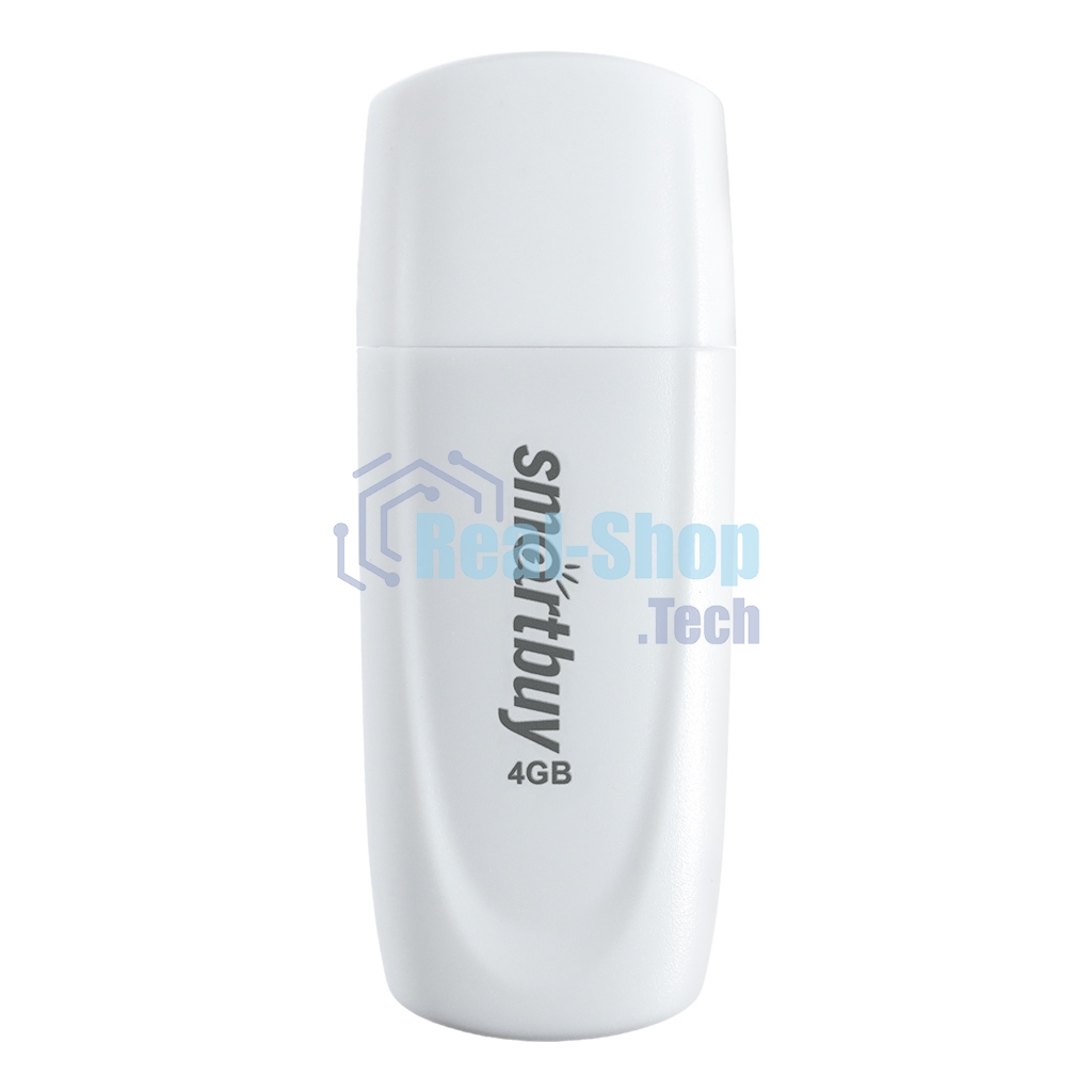 Флешка USB Smartbuy R/W Scout White (SB004Gb2SCW), 4Gb, USB 2.0, R/W 10/7, белый