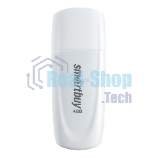 Флешка USB Smartbuy R/W Scout White (SB004Gb2SCW), 4Gb, USB 2.0, R/W 10/7, белый