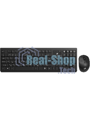 Комплект клавиатура + мышь Оклик S269W клав:черный мышь:черный USB беспроводная slim Multimedia (2070303)