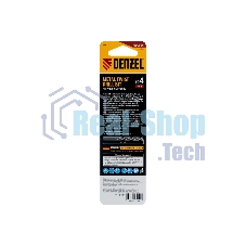 Сверло спиральное по металлу Denzel 4 x 75мм, Р6М5, Golden Tip, многогранная заточка