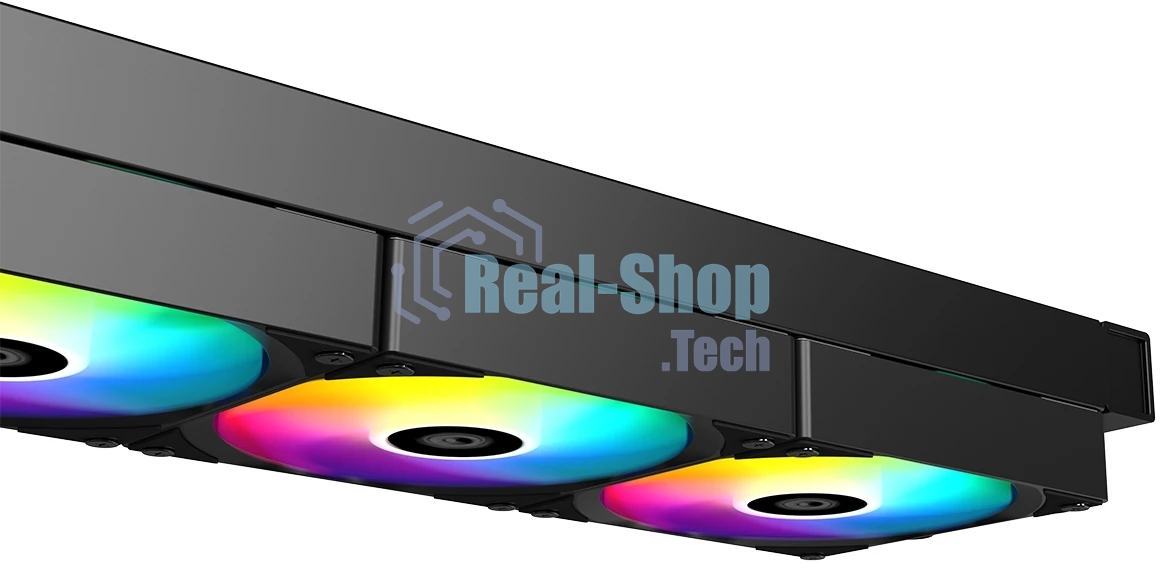 Система жидкостного охлаждения ID-Cooling FX360 LCD ARGb Soc-AM5/AM4/1200/1700/1851 черный 4-pin 27.2dB Al+Cu LCD 350W Ret