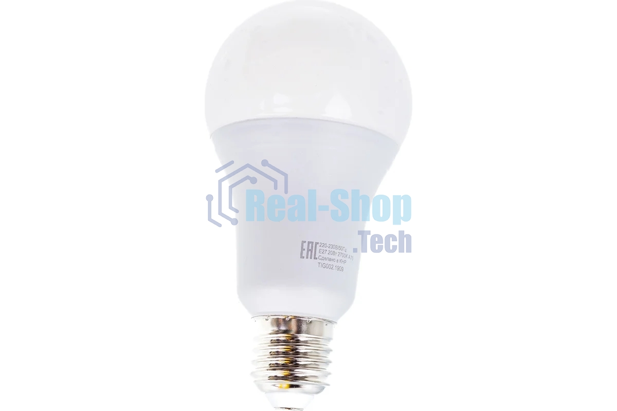 Лампа светодиодная EUROLUX LL-E-A70-20W-230-2,7K-E27