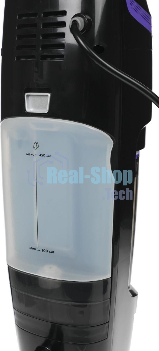 Пылесос вертикальный паровой Kitfort KT-575-1 черный, питание питание от сети, 1600 Вт, уборка влажная/паром/сухая, пылесборник 1.1 л