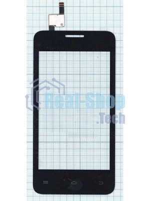 Сенсорное стекло (тачскрин) для Fly FS404 Stratus 3, черное