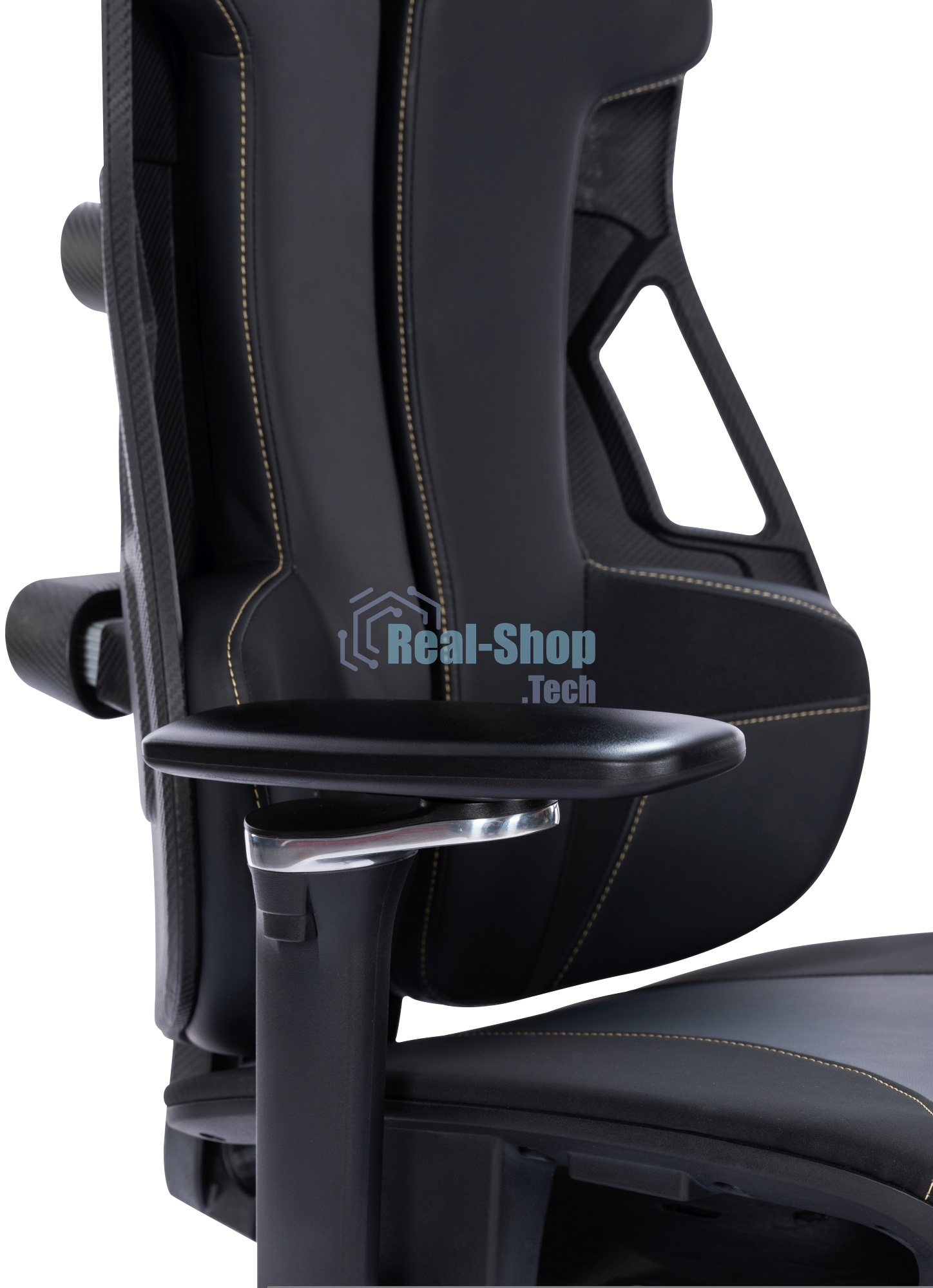 Кресло компьютерное Cactus CS-CHR-DUO-BBK черный, кожзам