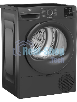 Сушильная машина Beko BM3T37220A черный, 7 кг, сушка - тепловой насос, программ - 15, 59.8 x 84.6 x 54.5 см