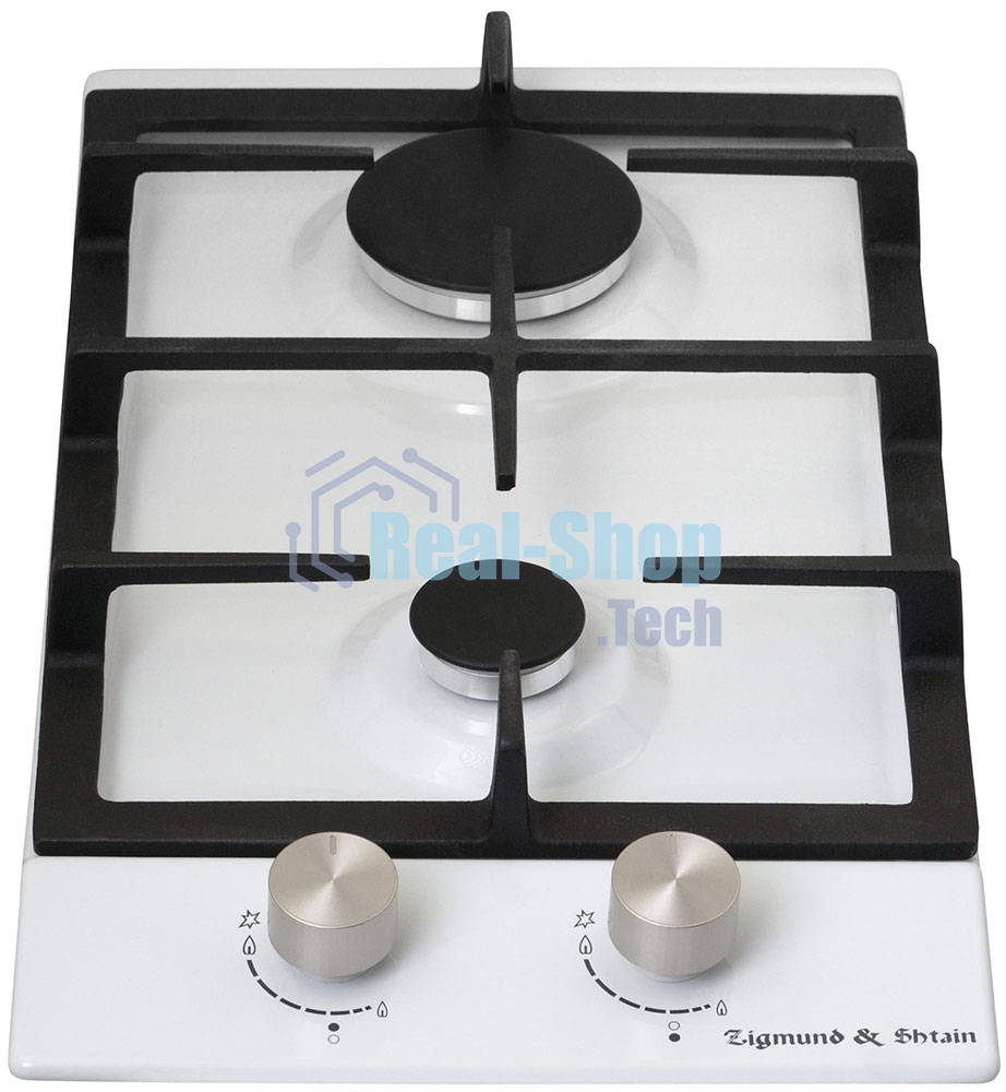 Газовая варочная панель Zigmund & Shtain G 14.3 W независимая, белый