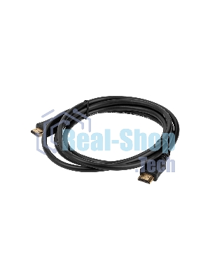 Кабель HDMI C-HM-HM-1M Wize 1 м., v.2.0, 19M/19M, позол.разъемы, экран, черный, пакет