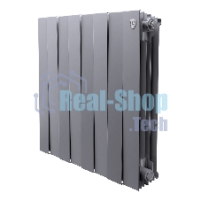 Радиатор биметаллический Royal Thermo PianoForte 500 серебристый - 8 секц.