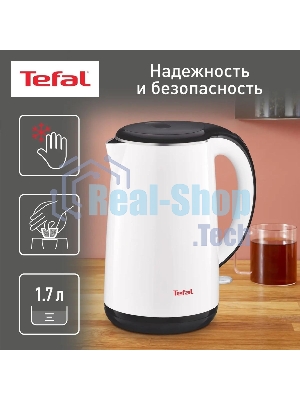 Чайник электрический Tefal KO260130, 2150 Вт, белый/черный