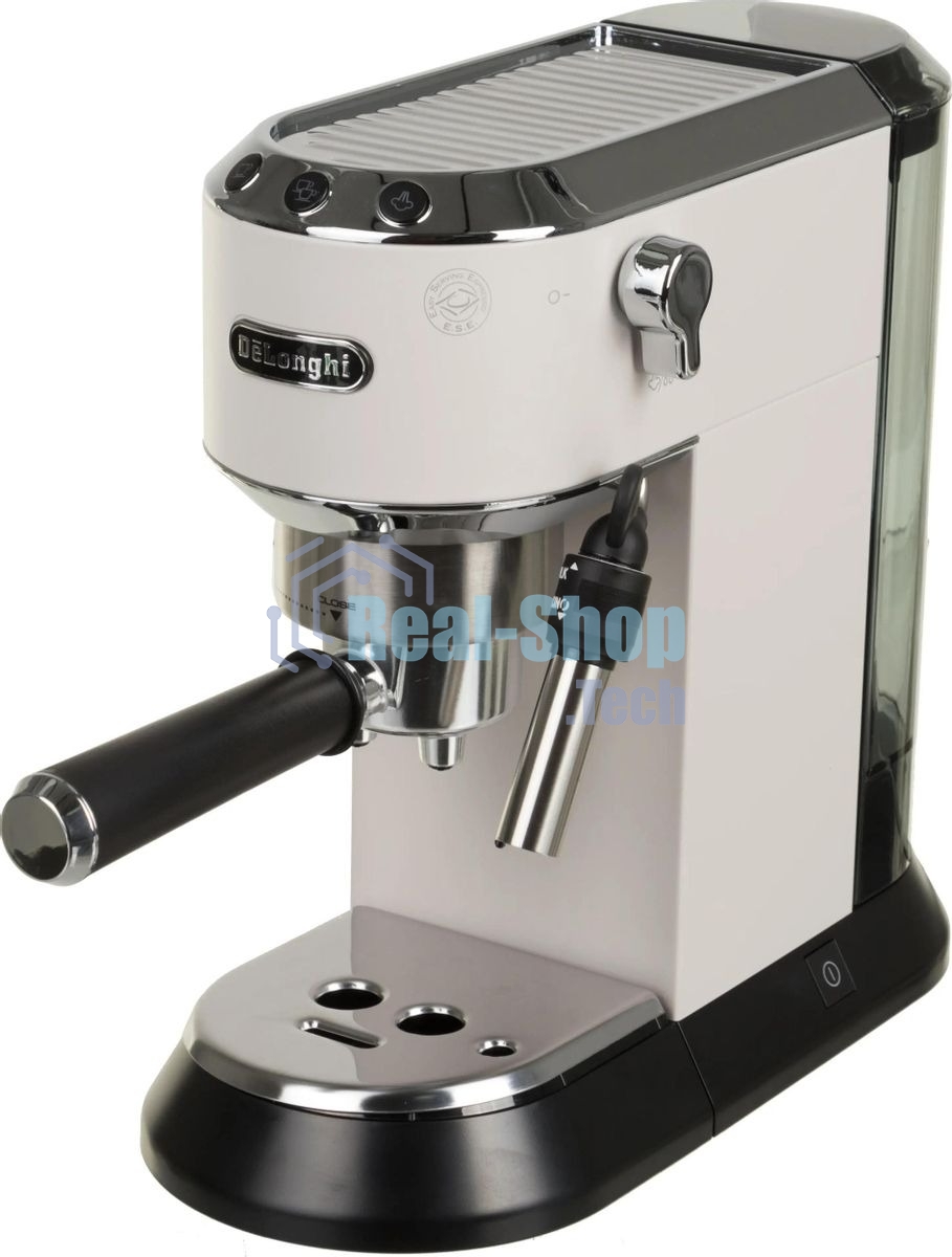 Кофеварка эспрессо DeLonghi EC685.W белый, исп. кофе - молотый/чалды, 1.1 л, 1350 Вт, 15 бар
