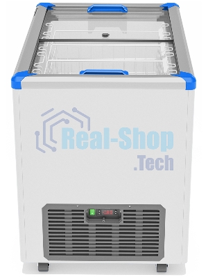 Морозильный ларь FROSTOR GELLAR FG 350 C, белый/синий, 310л, 3 корзины