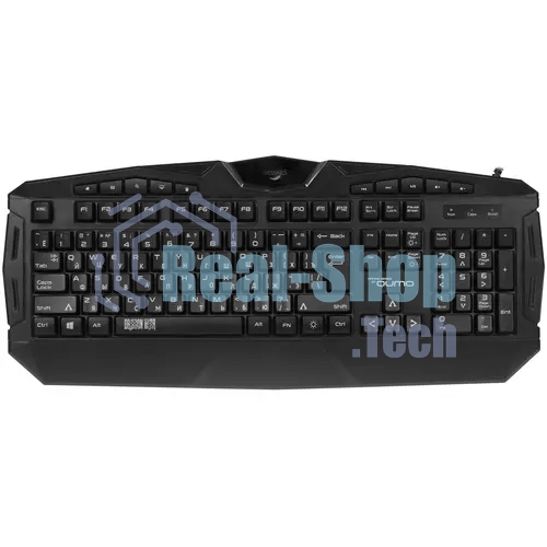 Клавиатура проводная игровая Qumo Antares K60, проводная, 104 + 10 клавиш мультимедиа, встроенные радужная подсветка