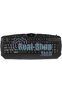 Клавиатура проводная игровая Qumo Antares K60, проводная, 104 + 10 клавиш мультимедиа, встроенные радужная подсветка