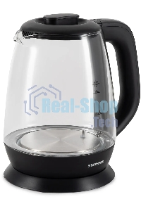 Чайник электрический Starwind SKS3036 1.7л. 2200Вт черный корпус: стекло