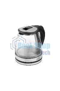 Чайник электрический Homestar HS-1052 1,2 л, стекло/пластик черный