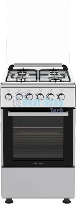 Плита комбинированная NORDEN FF5403GAZk нержавеющая сталь