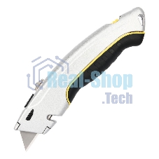 Нож Deli Универсальный нож с Т-образным лезвием Deli DL410 19мм, длина 170мм, в комплекте 3 лезвия SK5, алюминиевый корпус резиновой вставкой