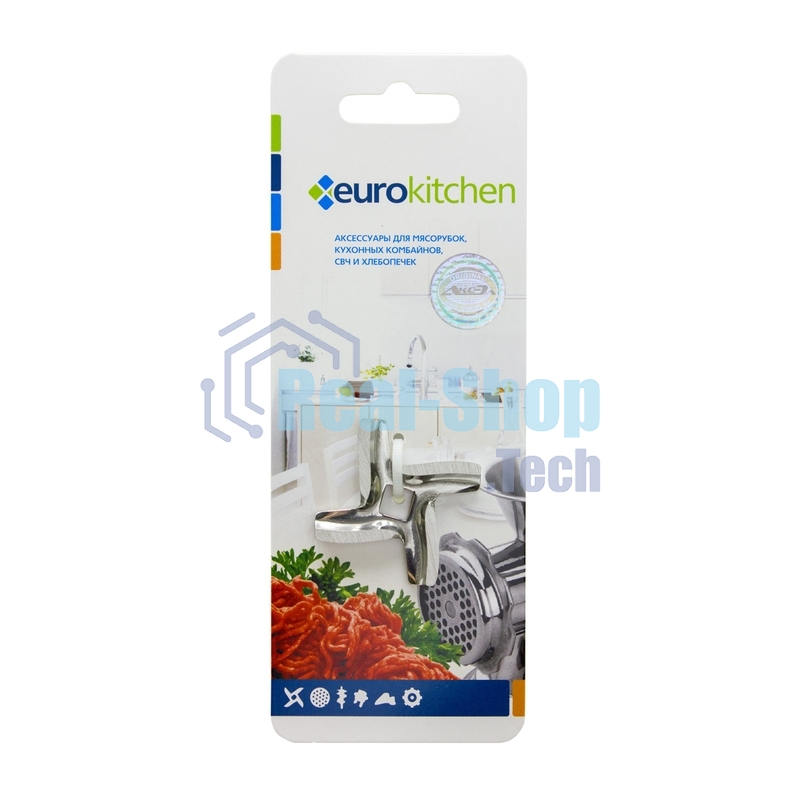 Нож Eurokitchen для мясорубки, посадочное место квадрат, размах 45 мм