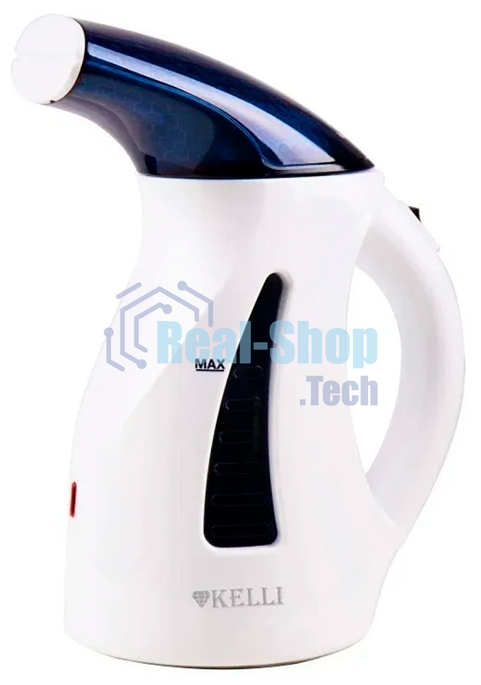 Отпариватель Kelli KL-818 белый/синий, 2000 Вт, 40 г/мин, 500 мл