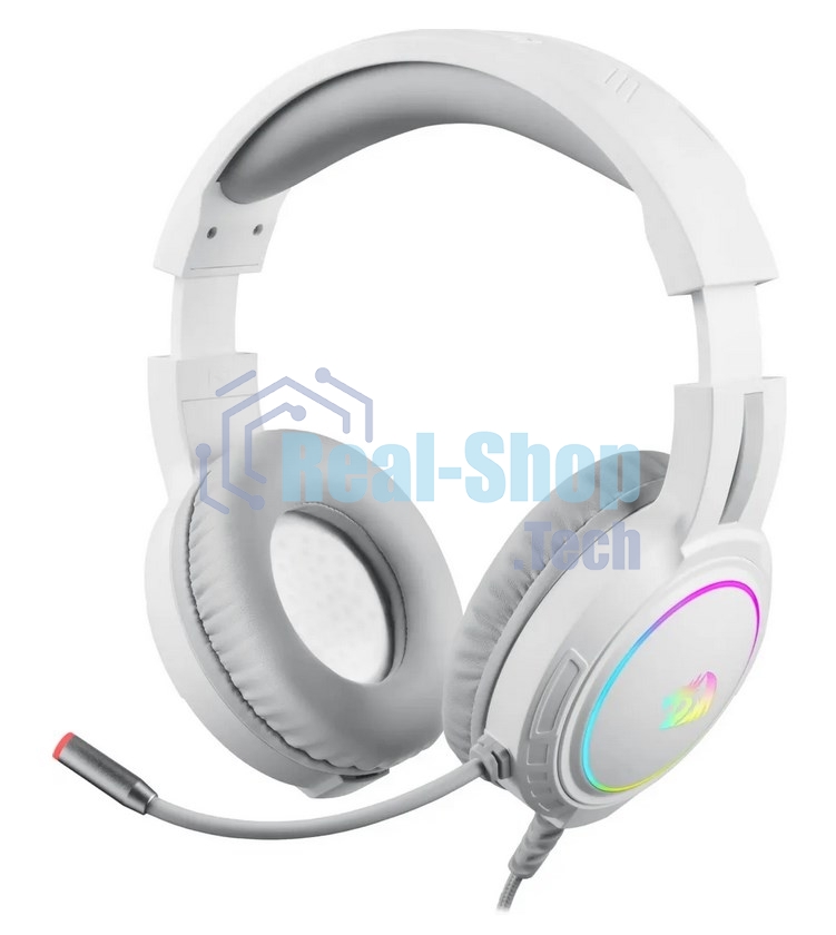 Гарнитура проводная игровая Defender Mento RGb 3.5мм белый