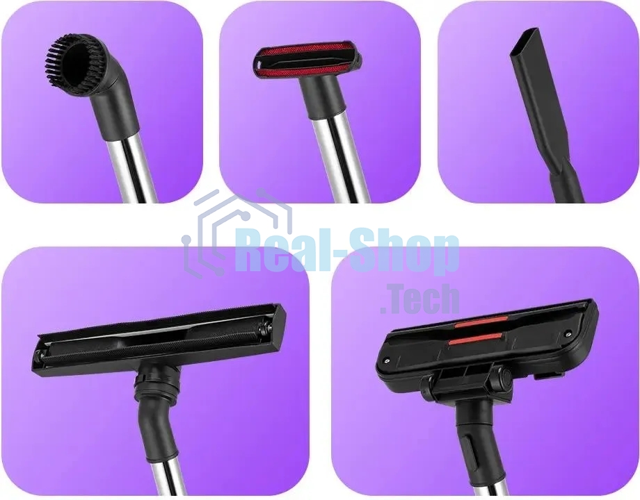 Пылесос Kitfort КТ-5194 зеленый/черный, 600/1000 Вт, уборка сухая/сбор жидкости, пылесборник контейнер, 15 л