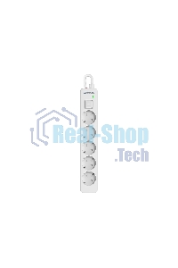 Удлинитель с сетевым фильтром Defender DFS 135, белый, 5 розеток, 5 м.