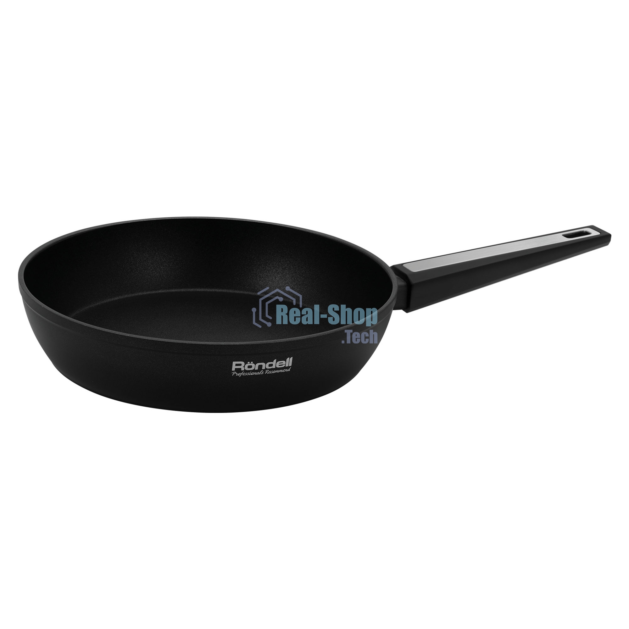 Сковорода Rondell Blitz RDA-1914 круглая 28 см, покрытие: Xylan Plus ручка несъемная (без крышки) черный