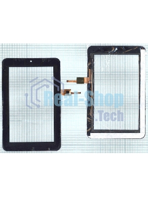 Сенсорное стекло (тачскрин) AD-C-700291-CC(LOCA)-RG, черное