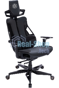 Кресло компьютерное Cactus CS-CHR-DUO-BBK черный, кожзам