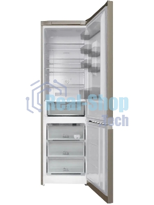 Холодильник Hotpoint HT 6200 BZ бронзовый двухкамерный 240/83л морозилка снизу, No Frost