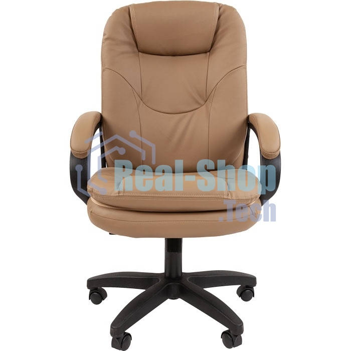 Кресло офисное Chairman 668 LT NEW экопремиум, бежевый, черный пластик