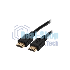 Кабель HDMI C-HM-HM-1M Wize 1 м., v.2.0, 19M/19M, позол.разъемы, экран, черный, пакет