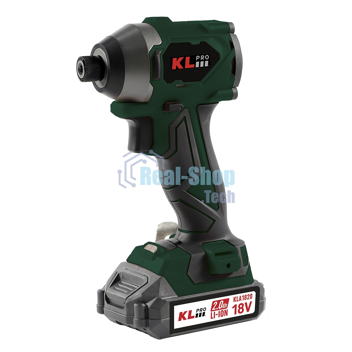 Профессиональный бесщеточный винтоверт аккумуляторный KLPRO KLDV18BH-20 (18В, Li-ion-2шт, 2.0А·ч, 220Нм, 2 скорости, подсветка,З/У,в кейсе)