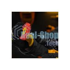 Щетка для дрели Denzel 65 мм, плоская, со шпилькой, нейлоновая щетина