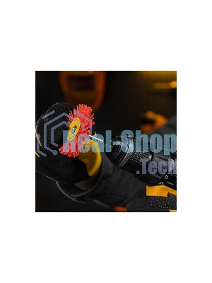 Щетка для дрели Denzel 65 мм, плоская, со шпилькой, нейлоновая щетина