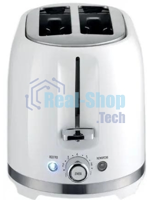 Тостер Centek CT-1432 белый, 850 Вт, 2 слота