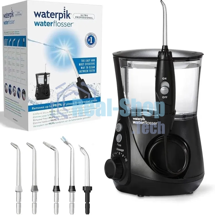 Ирригатор Waterpik WP-662 черный, от сети, 650 мл, 10 режимов