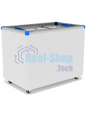 Морозильный ларь FROSTOR GELLAR FG 350 C, белый/синий, 310л, 3 корзины