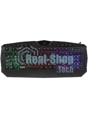 Клавиатура проводная игровая Qumo Antares K60, проводная, 104 + 10 клавиш мультимедиа, встроенные радужная подсветка