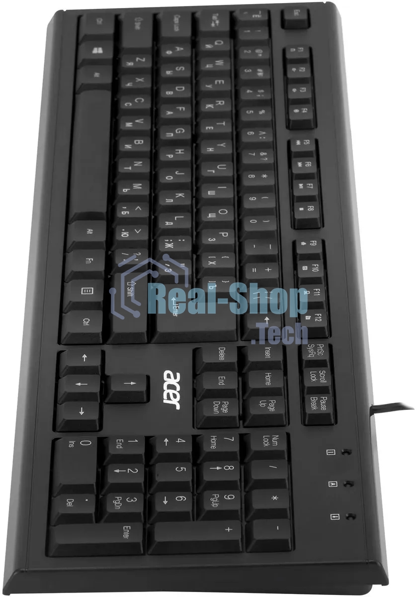 Клавиатура проводная Acer OKW120, USB, черный