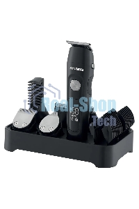 Машинка для стрижки Hyundai H-HC7120 черный/серебристый 5Вт (насадок в компл:10шт)
