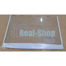 Полка стеклянная 495 х 338 х 4 с обрамлением нижняя (для холодильников с нижней МК, кроме R-290; R-296)