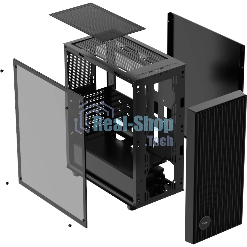 Компьютерный корпус Ocypus Gaммa C70 BK ARGB ATX/win/black/4 ARGB fans/no PSU/Tempered Glass